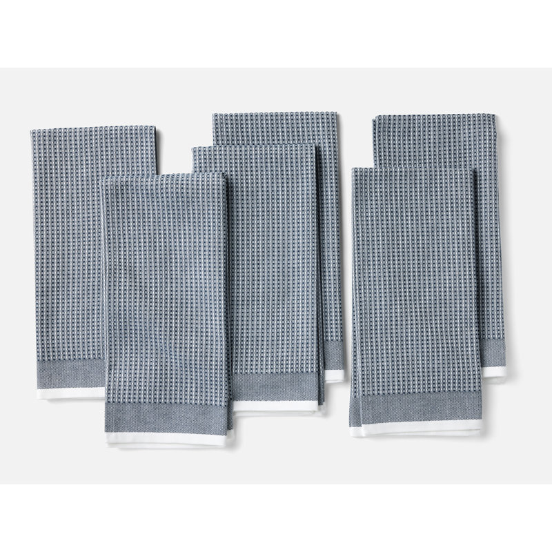 Serviette de cuisine Organic Waffle, Indigo