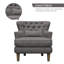 Fauteuil l 32 po capitonné en lin-831465433