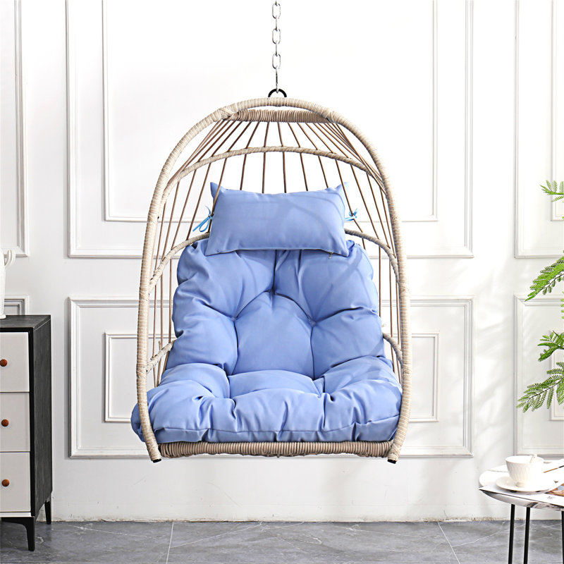 Chaise suspendue en PE pour l'extérieur, Mauve