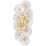 Julie Neill Gianna 21" Layered Sconce with Clear Glass