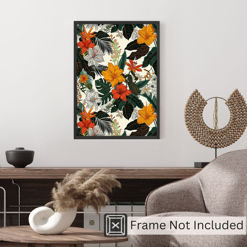 Art floral floral, H 10 po x l 8 po