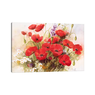 Flower Composition III by Franz Heigl - Wrapped Canvas Gallery-Wrapped Canvas Giclée