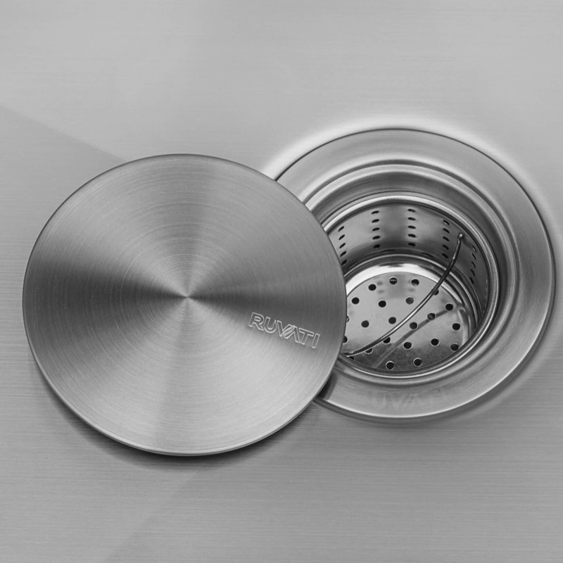 Ruvati 45-inch Double Bowl Workstation Two-Tiered Ledge Kitchen Sink Undermount Stainless Steel