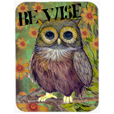 Planche à découper en verre hibou caroline