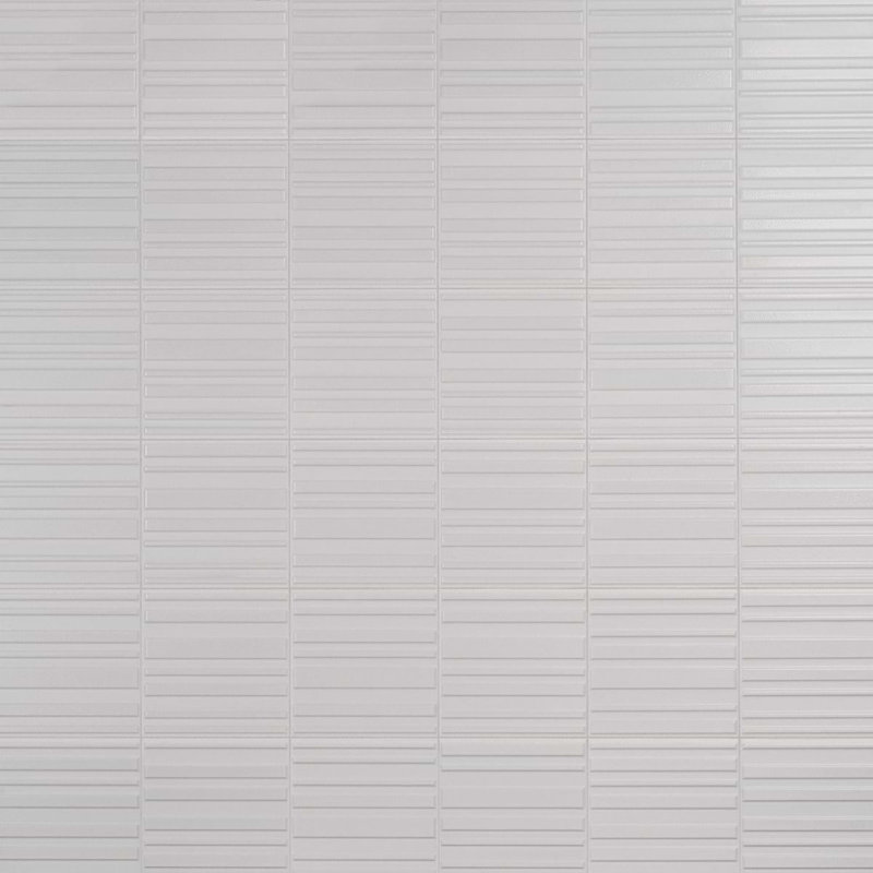Sydney 8x16 3D Mixed Finish Ceramic Tile, Silver