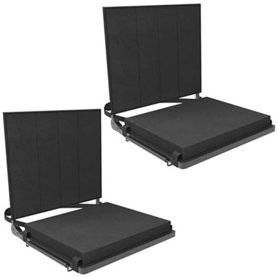 Ensemble de 2 tabourets pliants avec dossier