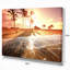 «Colorful Tropical Beach with Palms Modern Beach», reproduction de photo sur toile tendue-1218663549-1213110345