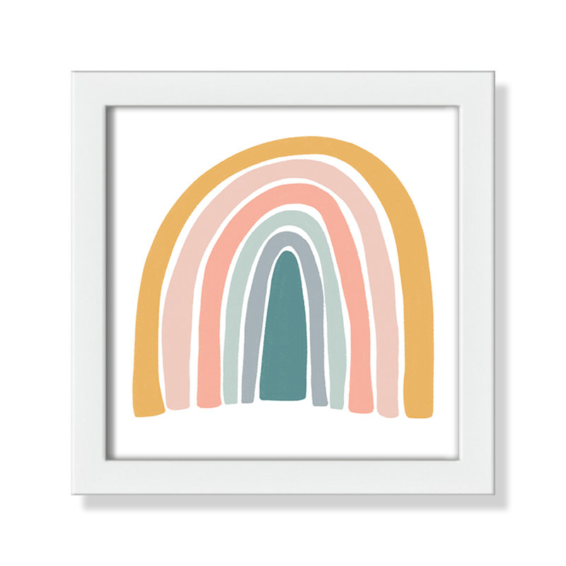 Décoration murale pour enfants, H 9 po x l 9 po x P 1,19 po, Encadré de boîte blanc