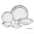 Porcelain China Dinnerware Set 24 Piece - Service for 4