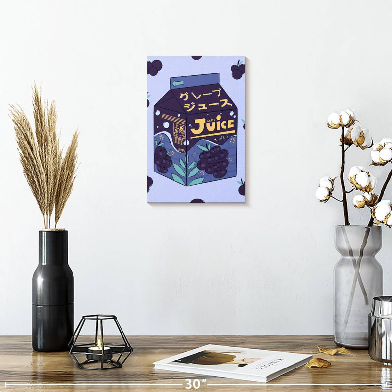Yarlin Grape Juice Box, 12" H x 8" W