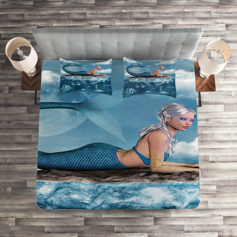 Coverlet, King Bedspread + 2 Shams