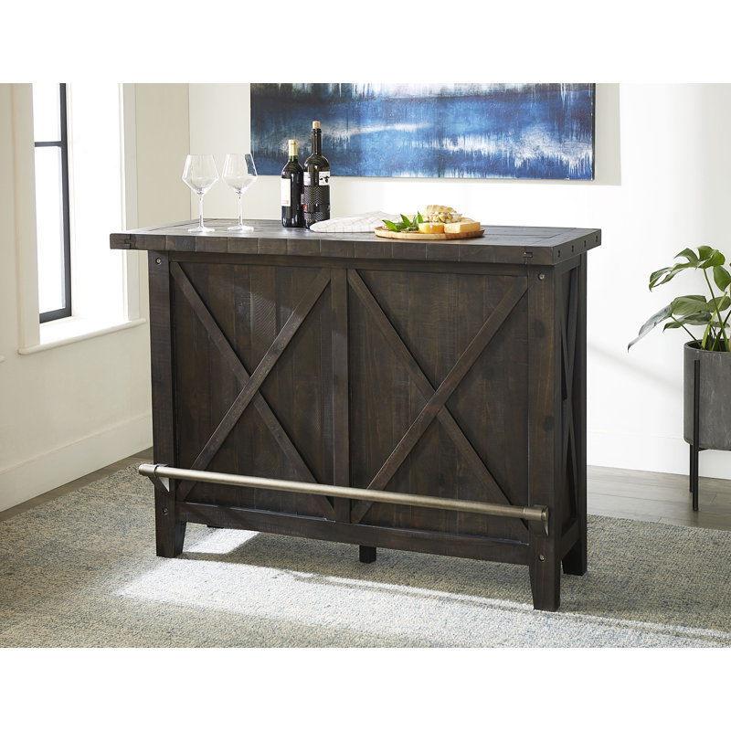 Kilby 55'' Solid Wood Bar Set