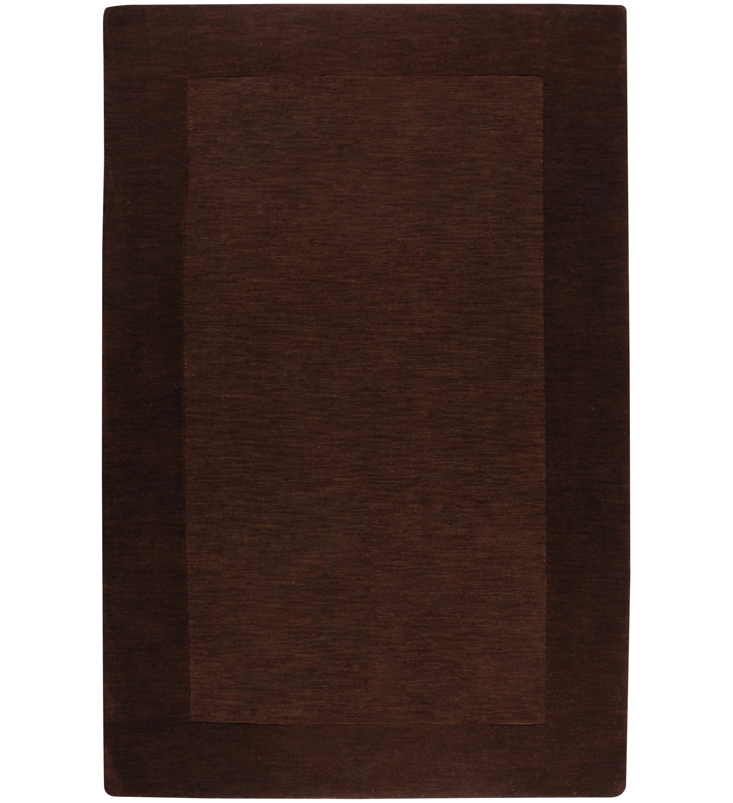 Dolma Handmade Wool Brown Rug, Rectangle 2' x 3'