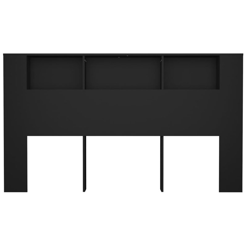 Jamali Solid Wood Headboard, Super King (6'), Black