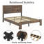 Base de lit plateforme en bois-323899682