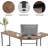 Computer L-Shaped Desk Corner Gaming Desk with Drawers Storage Shelves-619107611
