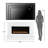 Modern Ember Patton 64" Mantel Package with 42" Electric Fireplace - Works w/ Alexa and Google Asst-94789014
