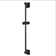 Slide Bar With Square Escutcheons Matte Black