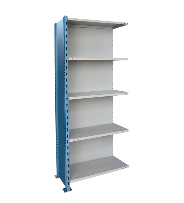 Étagère à 5 tablettes de style fermé h-poteau à haute capacité, L 36 po x P 24 po x H 87 po, 1250 lb