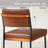Modern Dining Chairs Set of 4, Kitchen Chairs with Thick Cushions and Adjustable Foot Pads, Upholstered Faux Leather Dining Room Chairs with Sturdy Metal Legs,Coffee-823639161-825037206
