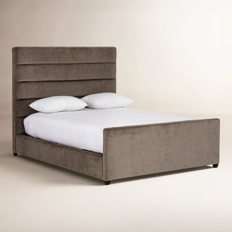 Cagle Upholstered Bed, King, Cambric Ivory