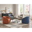 Fauteuil d'appoint pivotant en microfibre Luxury-134065414
