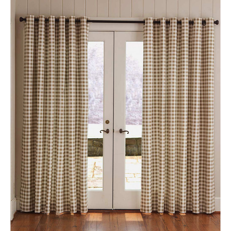 Thermalogic Cotton Blend Room Darkening Curtain Pair, 84" H x 160" W, Natural