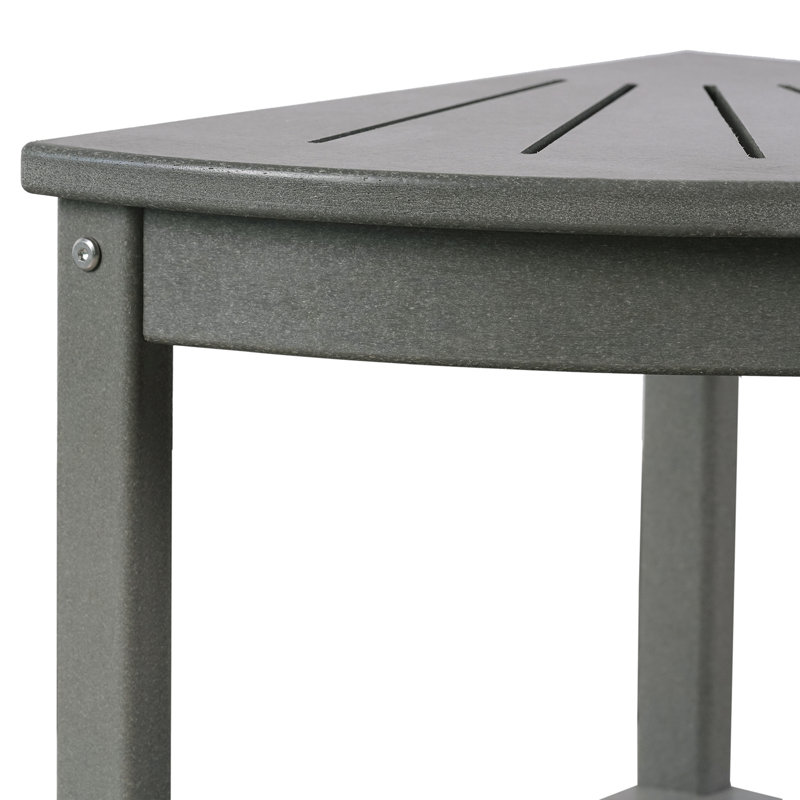 Siège de douche 15,75 po Hdpe, Gris