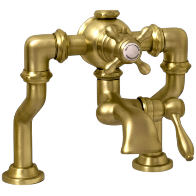 Robinet de baignoire thermostatique Offset, Unlacquered Satin Brass