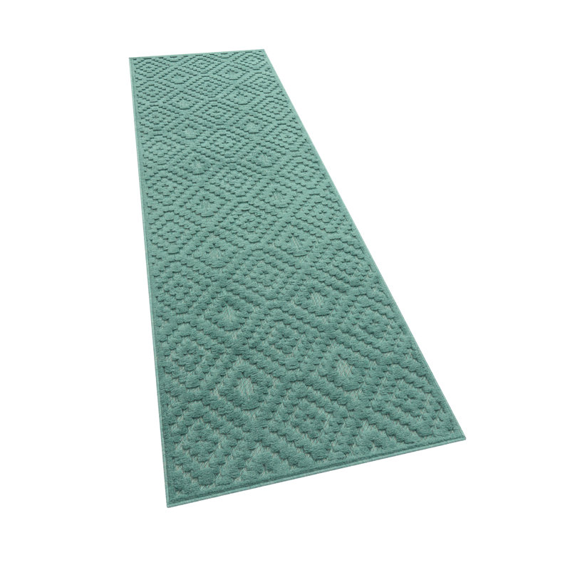 Lewes Geometric Indoor / Outdoor Area Rug, Round 120cm