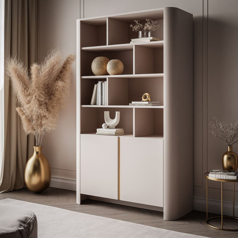 170cm H x 103cm W Bookcase, Cashmere