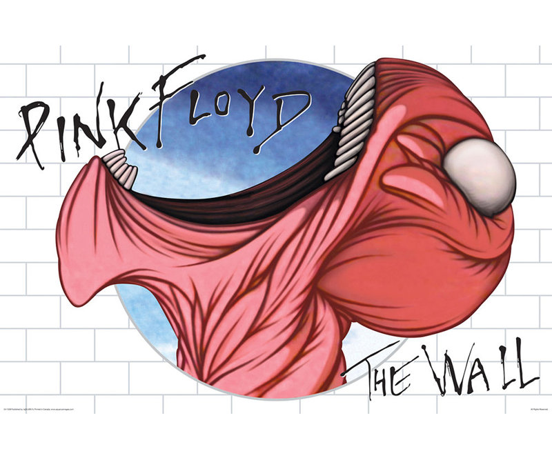  Officiellement sous licence Pink Floyd - The Wall - Mouth, affiche d'art - 24 x 36 po - reproduction décorative - papier à affiche