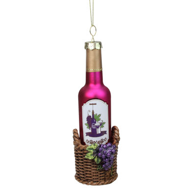 Tuscan Winery Wine Bottle Christmas Ornament