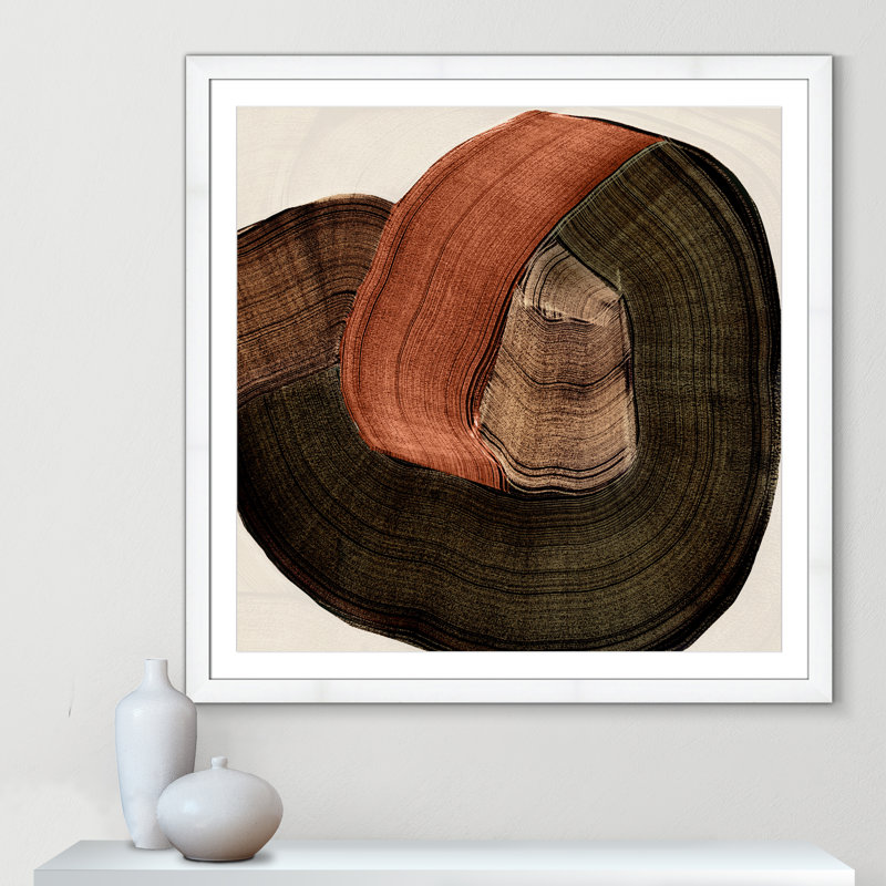 «Folded Earth II» par , Satin White, Imprimé mat, L 42,5 po x H 42,5 po