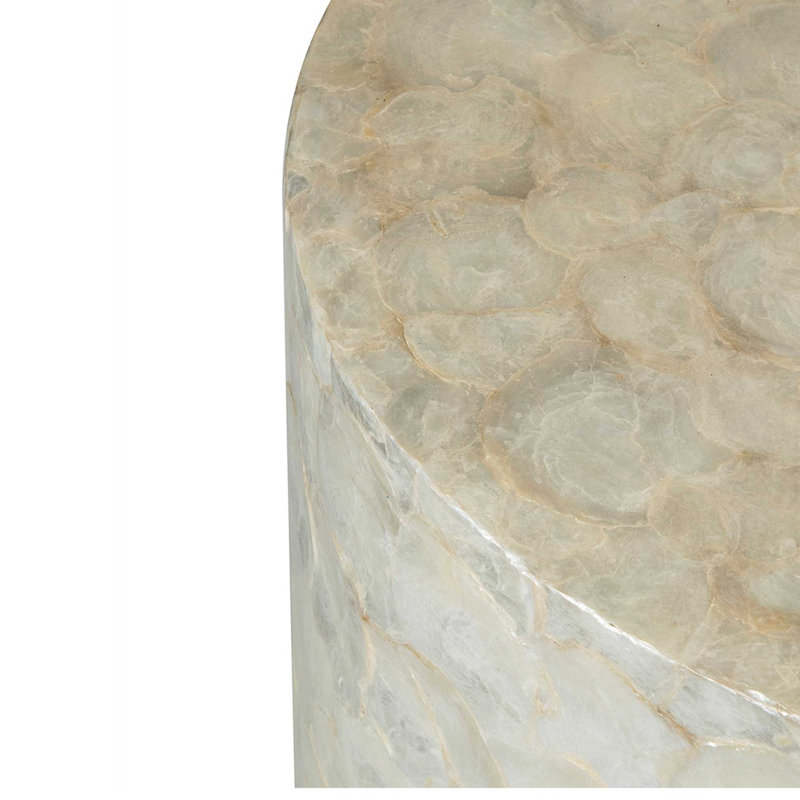 Chalon Wood Round End Table