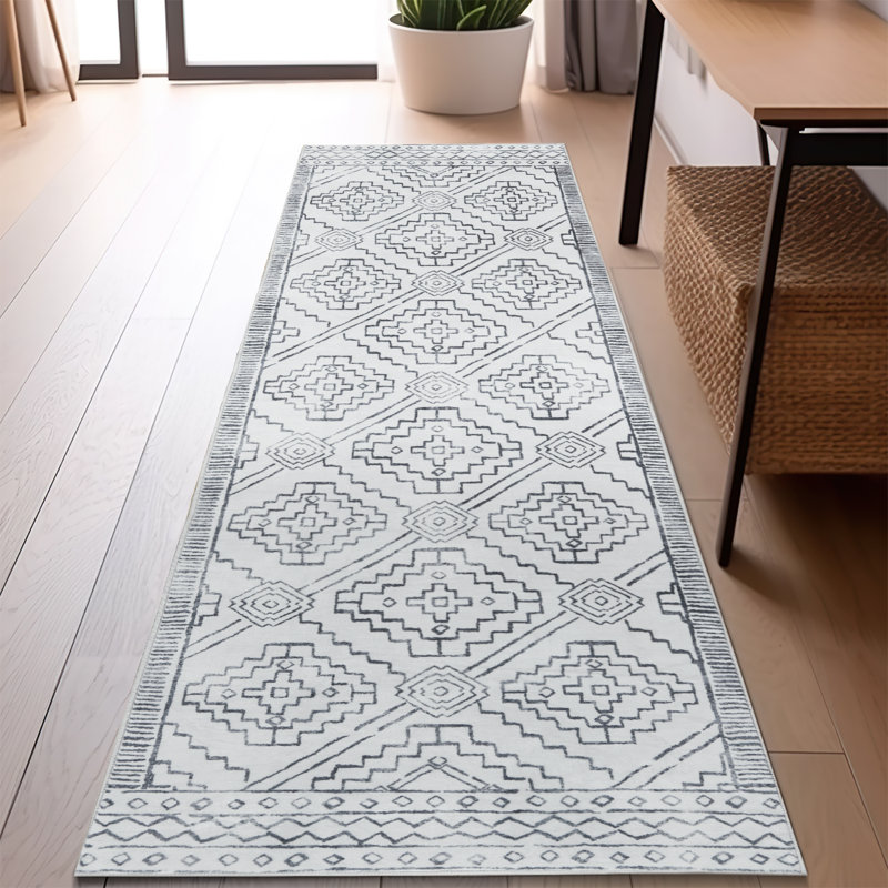 Kevontre Chenille Mashine Washable Vintage Indoor Arae Rug with Non-Slip Backing for Bedroom Living Room Kitchen Entryway