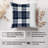 Abstract Navy ]Blue Plaid Pattern VII Modern-1519028313