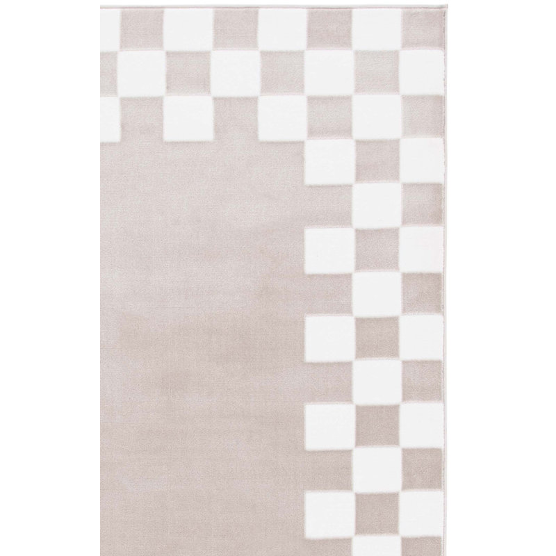 Kiontae Performance Checkered Rug, Rectangle 8' x 10'