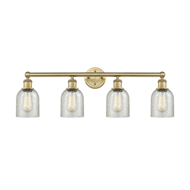 Reiko 4 - Light Dimmable Vanity Light, Mica, Brushed Brass