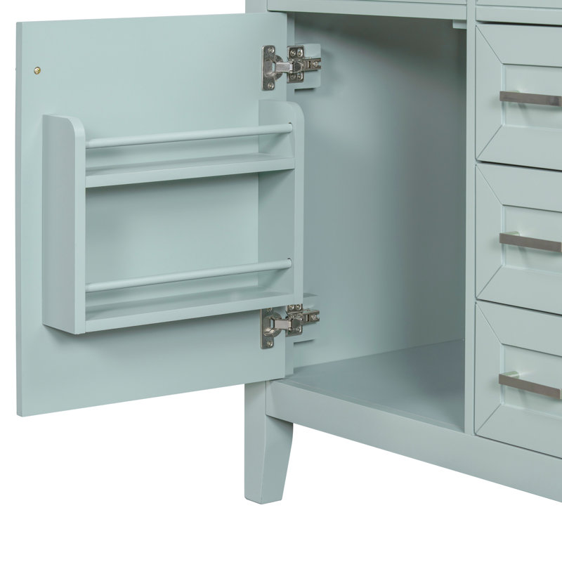 Base de meuble-lavabo de 30 po. Armoire moderne avec tiroirs et tablette de porte. Bois massif. Intérieur spacieux. Assemblage requis sans évier. Tiroirs de base. Teinture élégante.