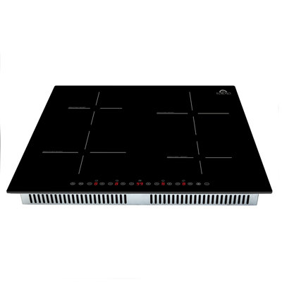 Plaque de cuisson à induction 24 po Forno Alta Qualita Parco, 4 zones, 7200 W, commande tactile, 9 niveaux de puissance