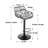 Modern Swivel Bar Stools Set Of 2 Adjustable Counter Height Chairs With Footrest For Kitchen, Dining Room-107344098