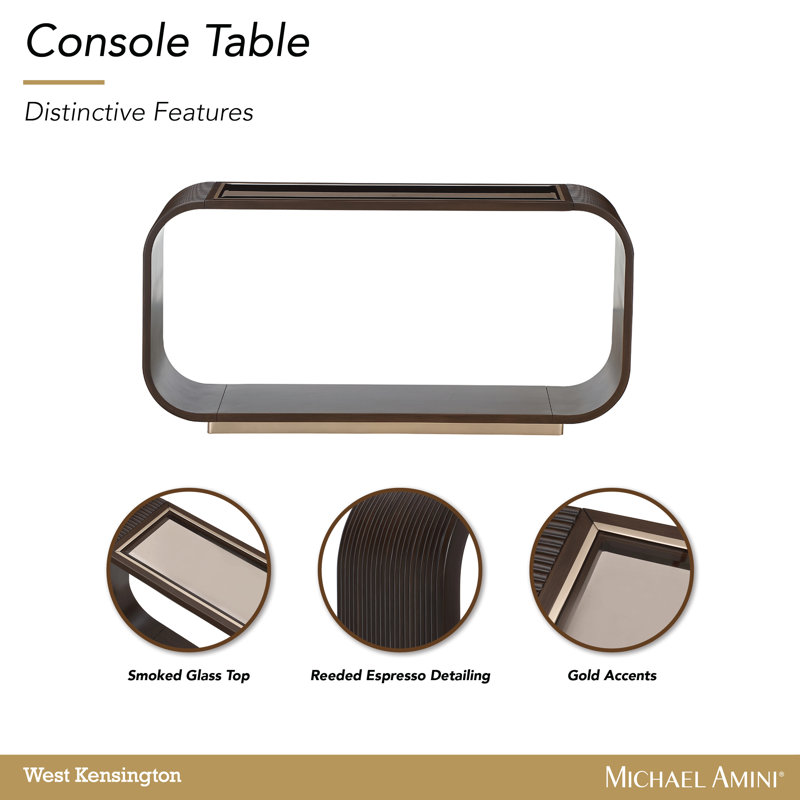 West Kensington Console Table, Espresso Wood