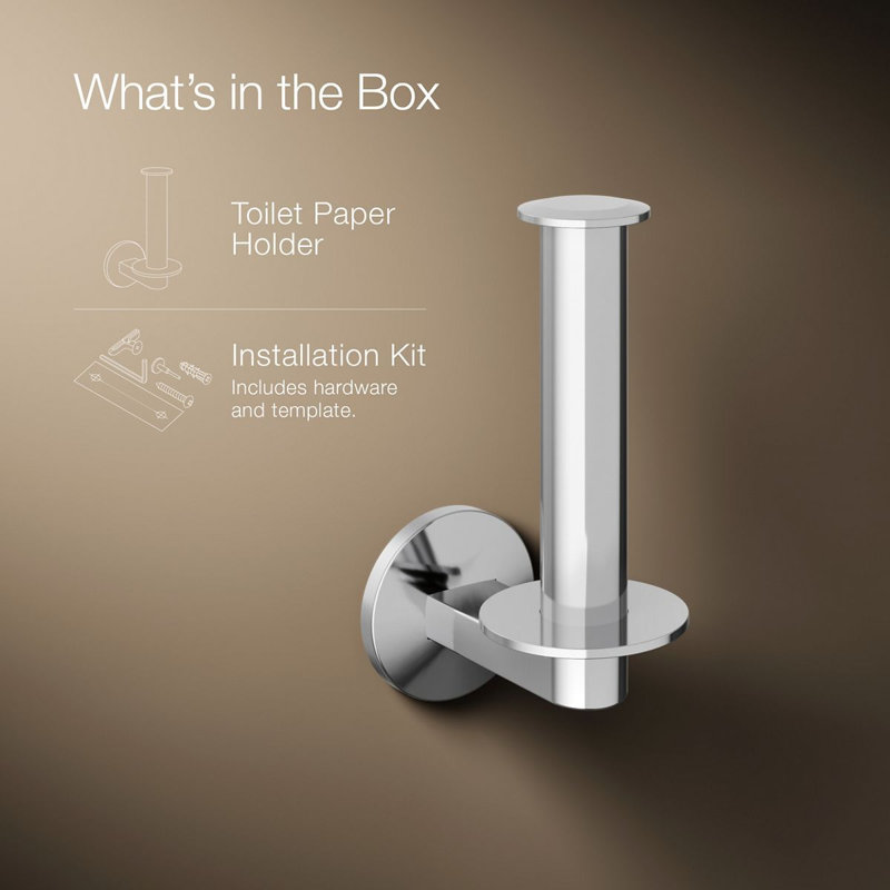 Components™ Vertical Toilet Tissue Holder, Vibrant Titanium