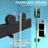 Double Sliding Bathroom Door  56" - 60" W x 79'' H Frameless Shower Door with Upgraded Crashproof & Tempered Glass-73239856