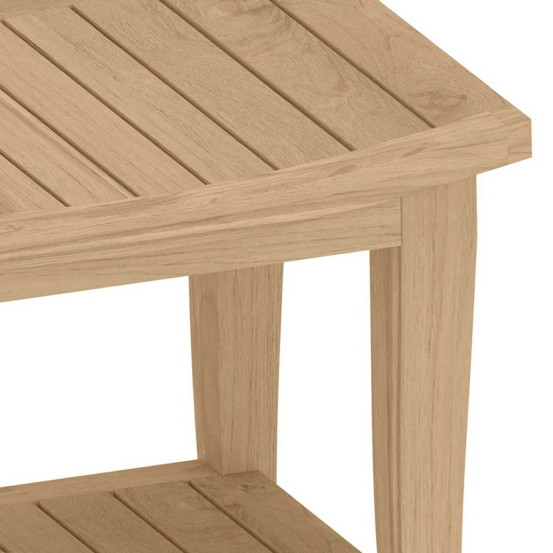 Rosalind Wheeler Shower Bench 50X35x45 Cm Solid Wood Teak