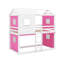 Lit double superposé en bois avec tente-340415298-340415303