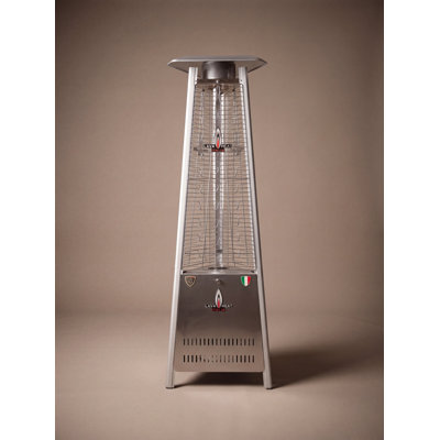 Chauffe-terrasse Lava Heat Italia - acier inoxydable, propane liquide (paquet plat)