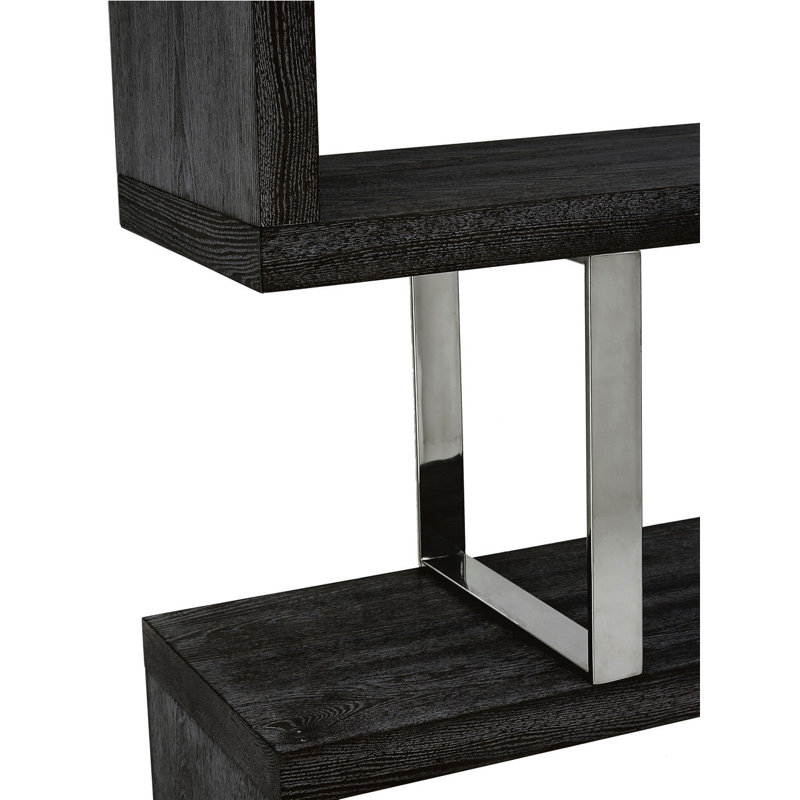 Sawicki 170cm H x 130cm W Solid Wood Etagere Bookcase