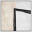 Art mural minimaliste contemporain noir, lignes abstraites et modernes, encadré sur toile-877013175-877013172